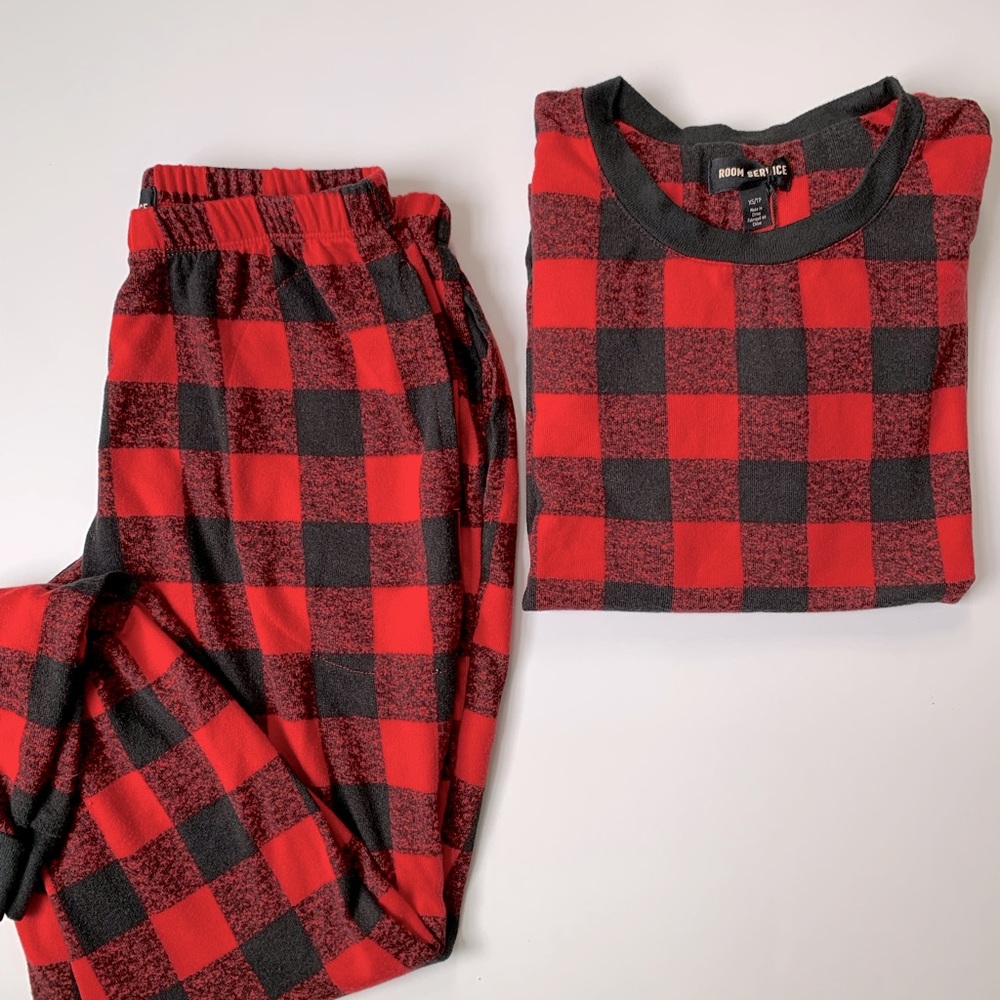 Plaid Pajama Set